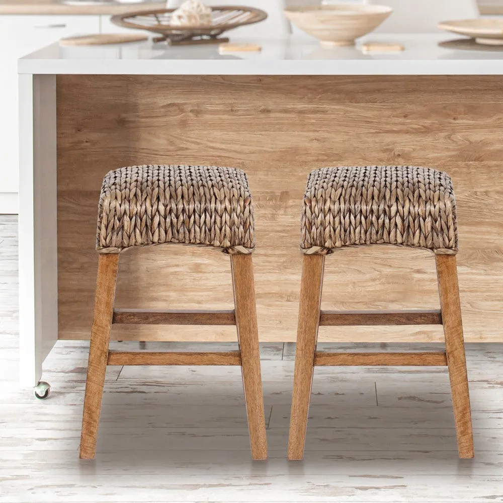 Cebu Bohemian Basics Rattan Backless Bar Stool