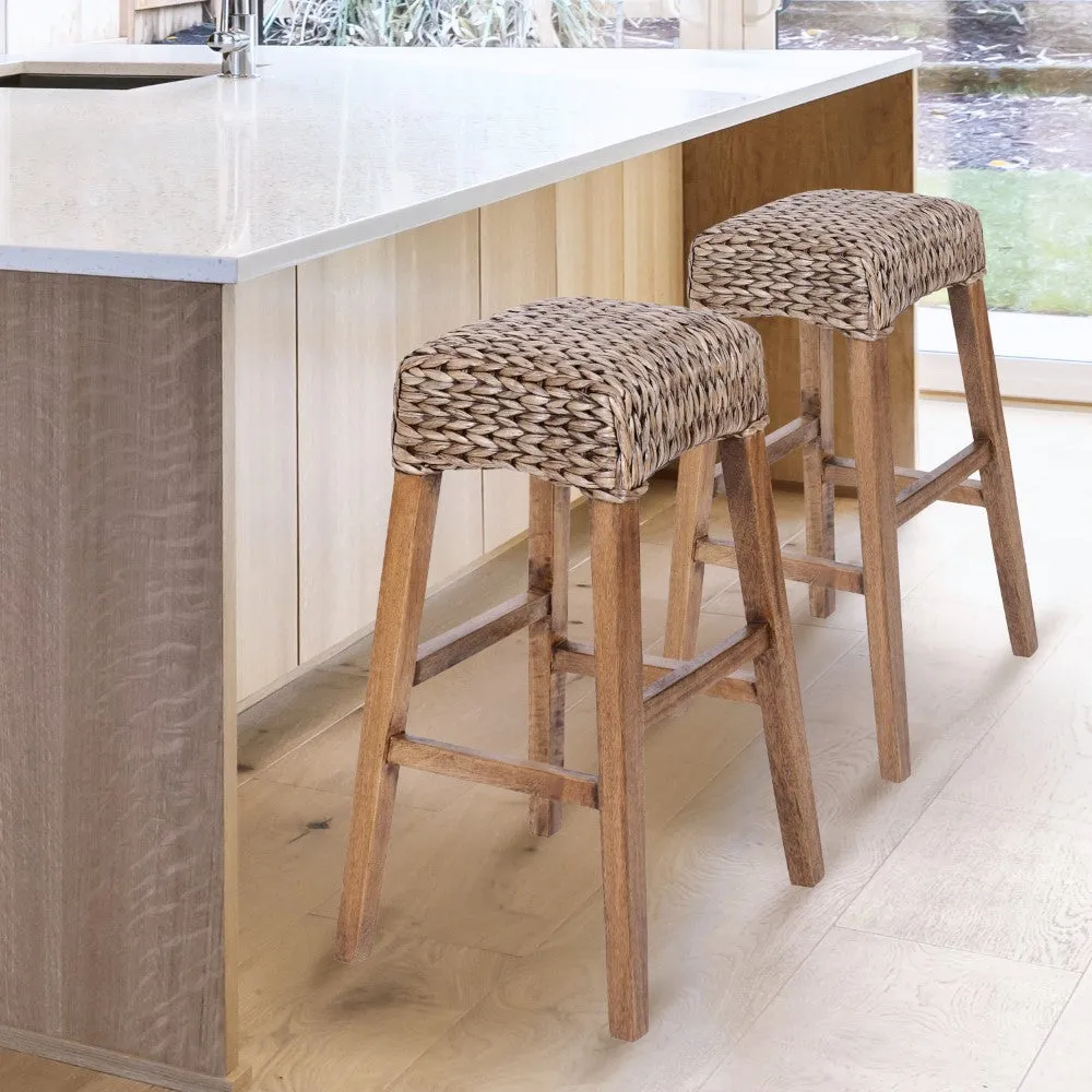 Cebu Bohemian Basics Rattan Backless Bar Stool