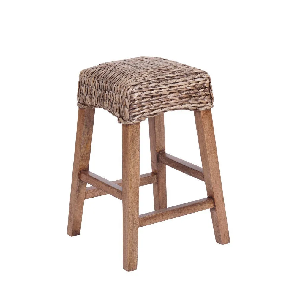 Cebu Bohemian Basics Rattan Backless Bar Stool