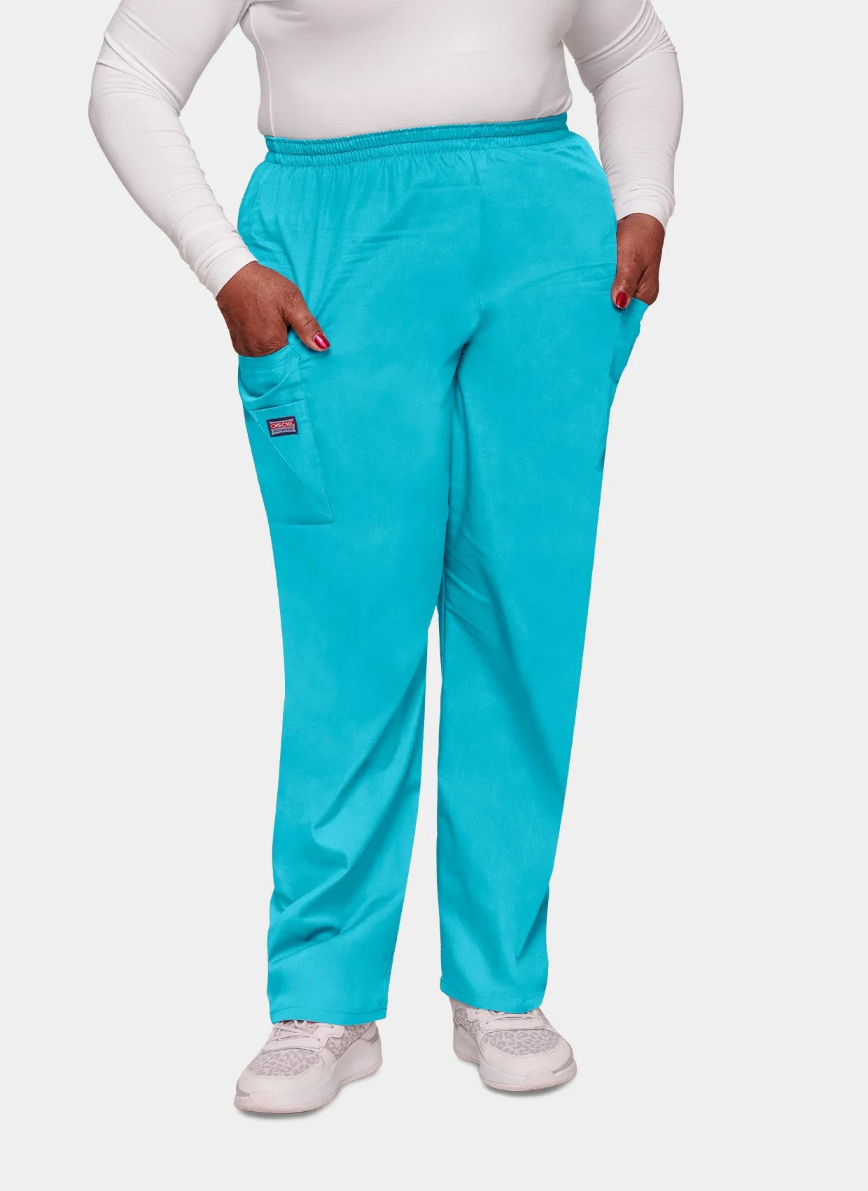 Cherokee Unisex Elasticated Scrub Trousers - Turquoise