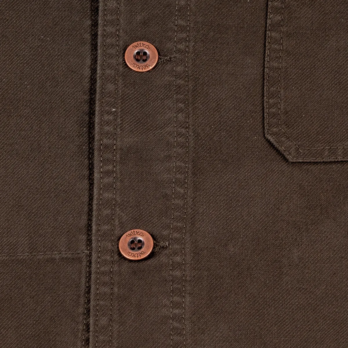 Chore Jacket - Organic Dungaree Twill - Dark Khaki