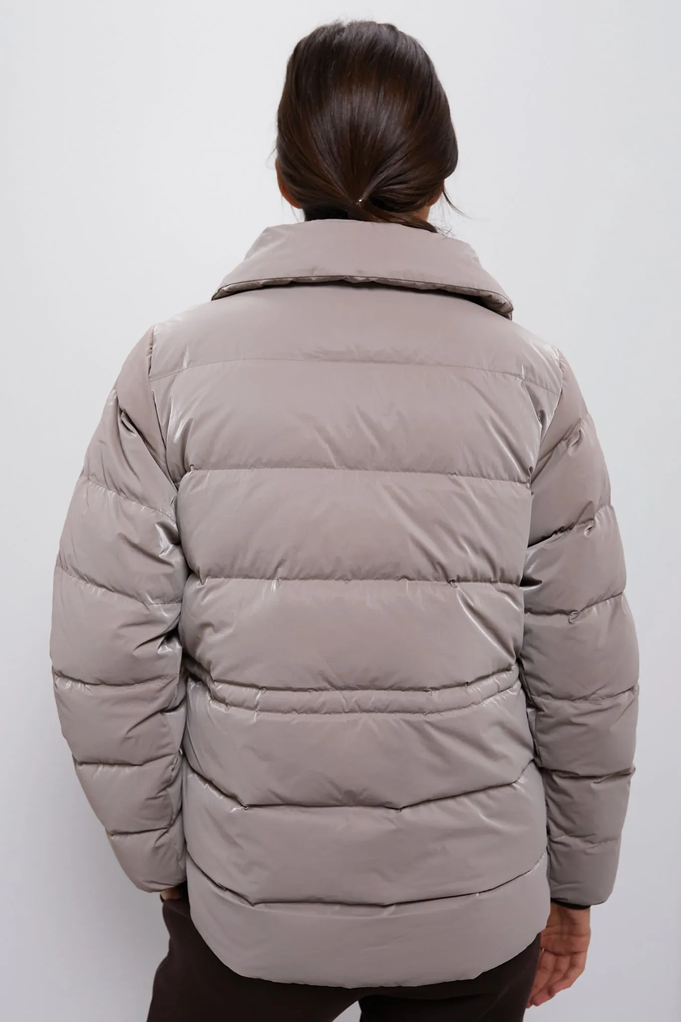 Cinder Shimmer Alena Lightweight Down Jacket