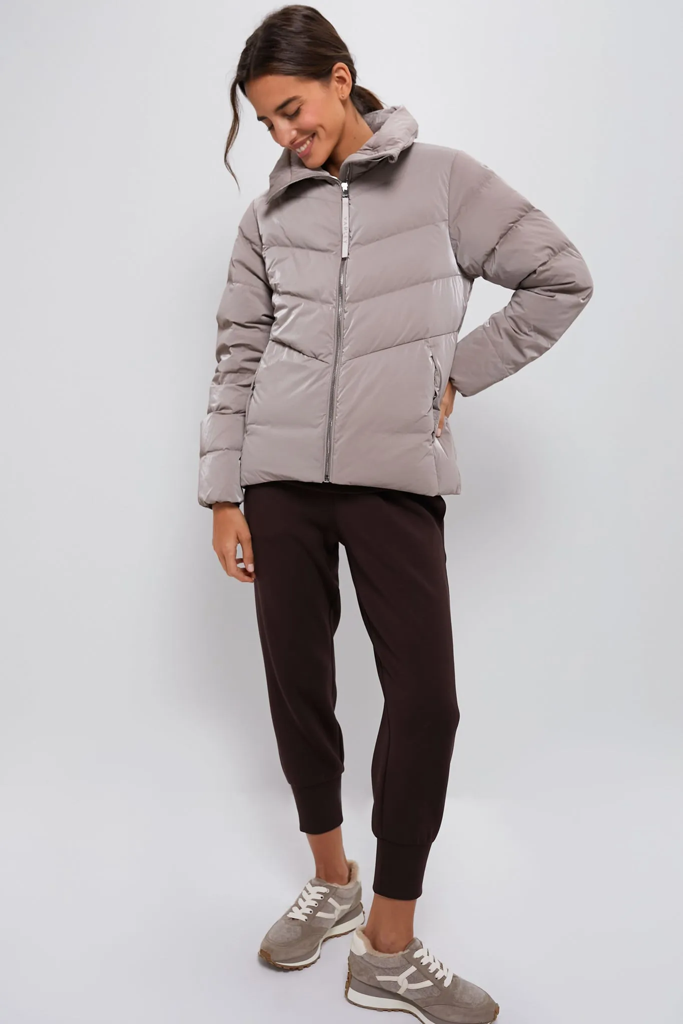 Cinder Shimmer Alena Lightweight Down Jacket