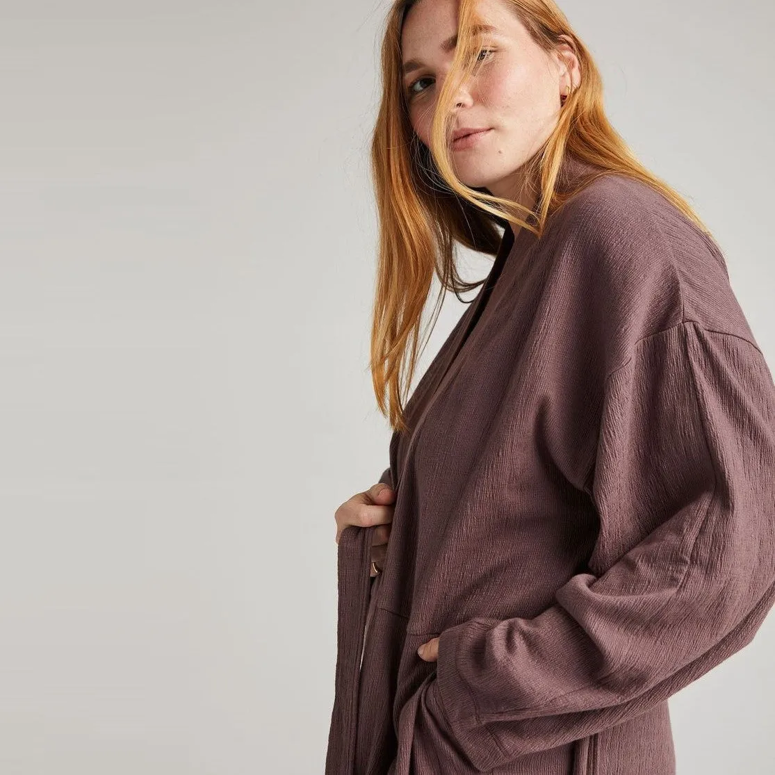 Cloud Robe Coat (Plum Smoke)