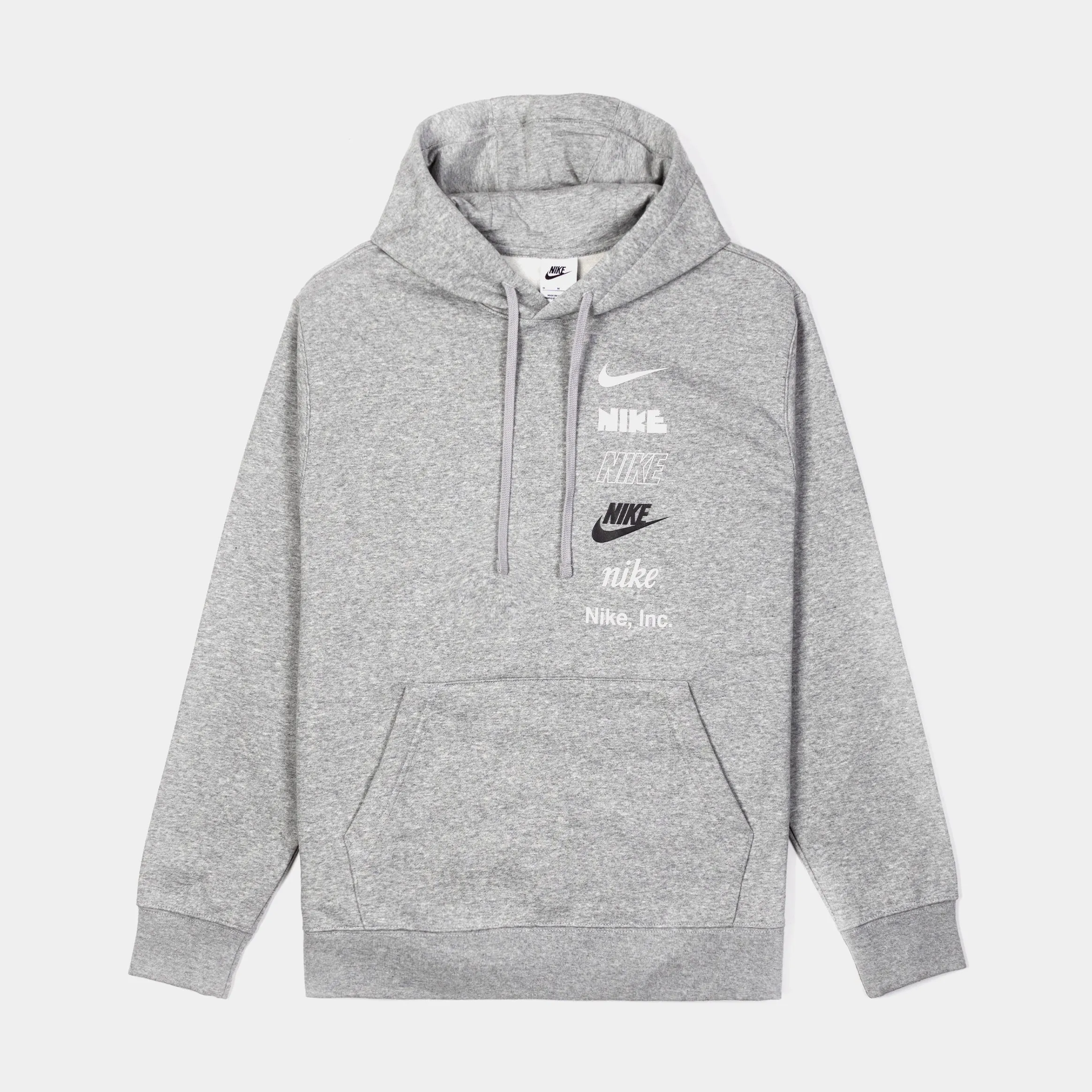 Club Fleece  Pullover Mens Hoodie (Grey)