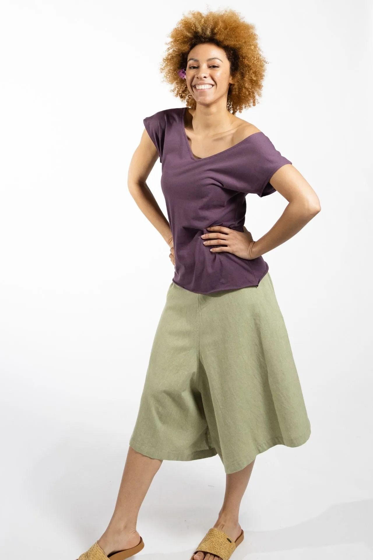 Culotte Pants - Sage