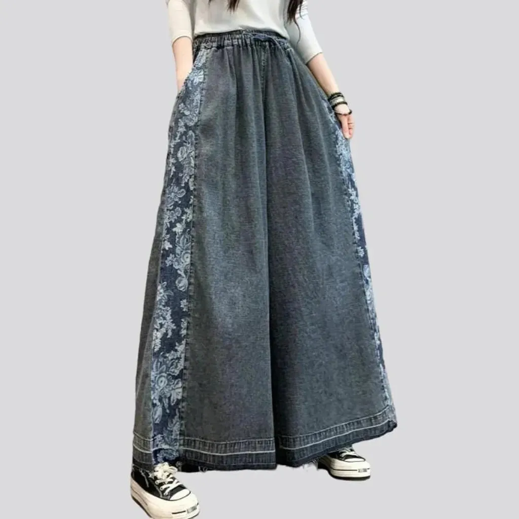 Culottes women's denim pants