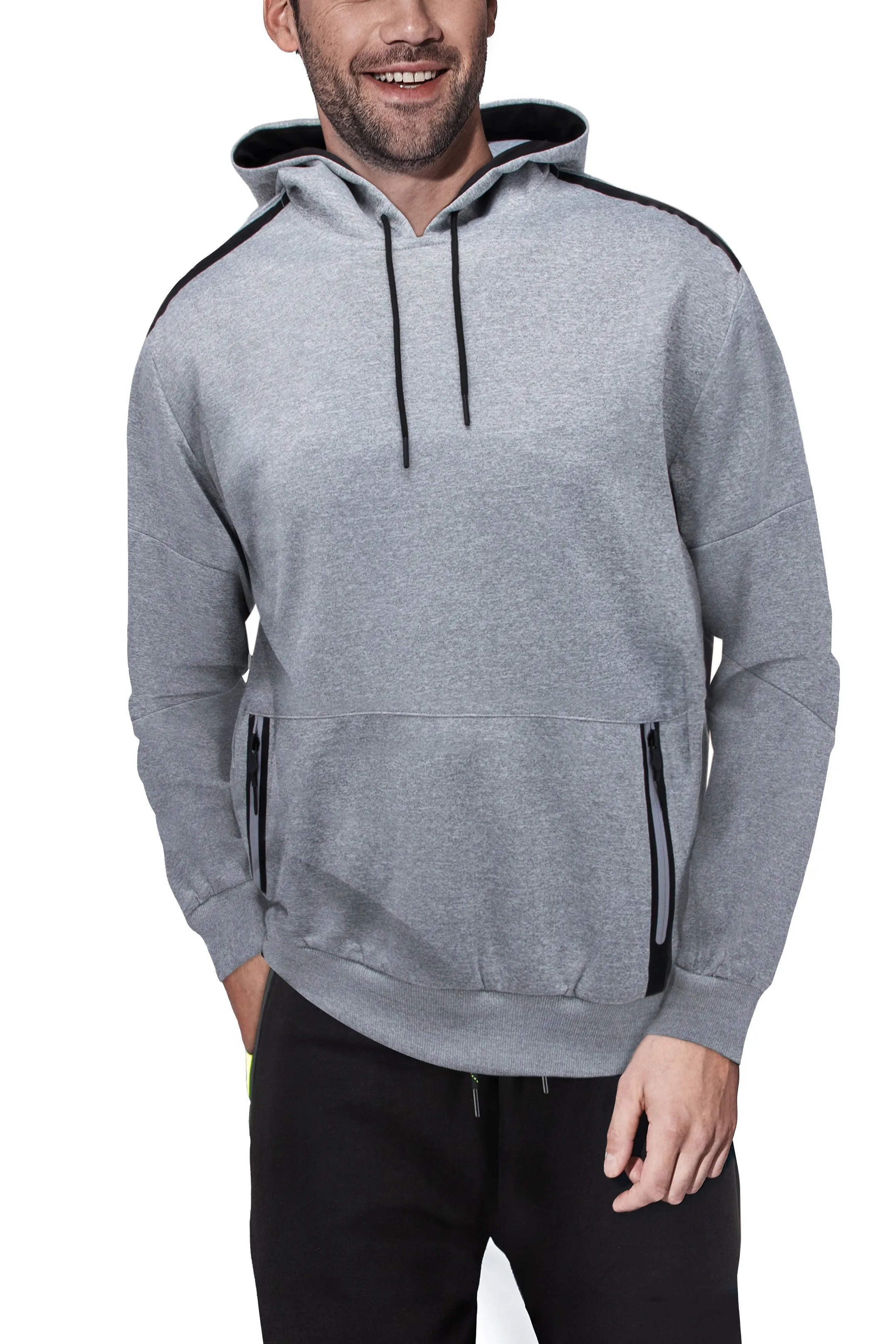 Cultura Men's Pullover Hooded Track Jacket