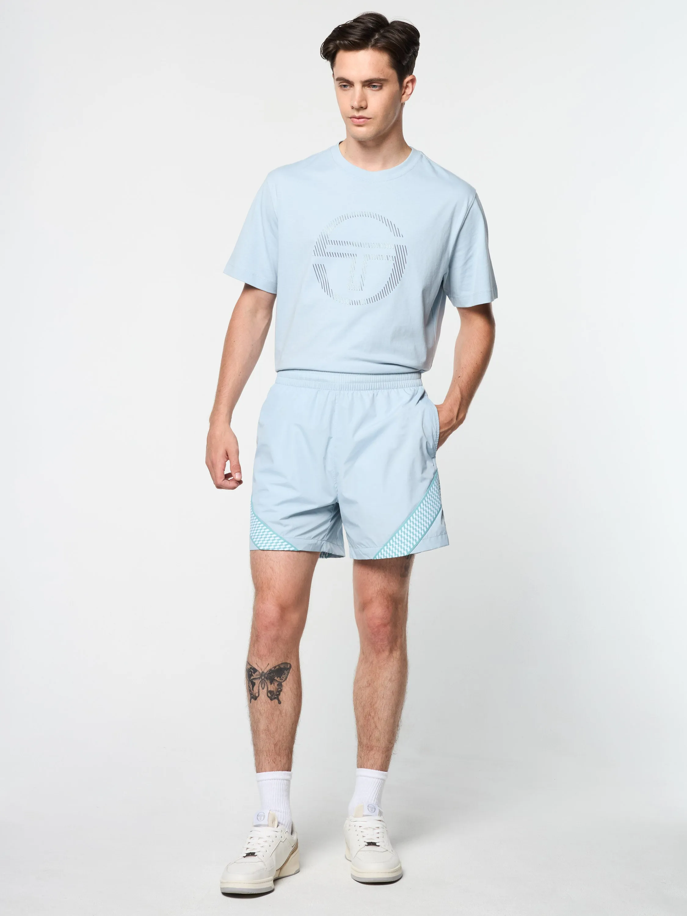 Dama Track Short- Celestial Blue