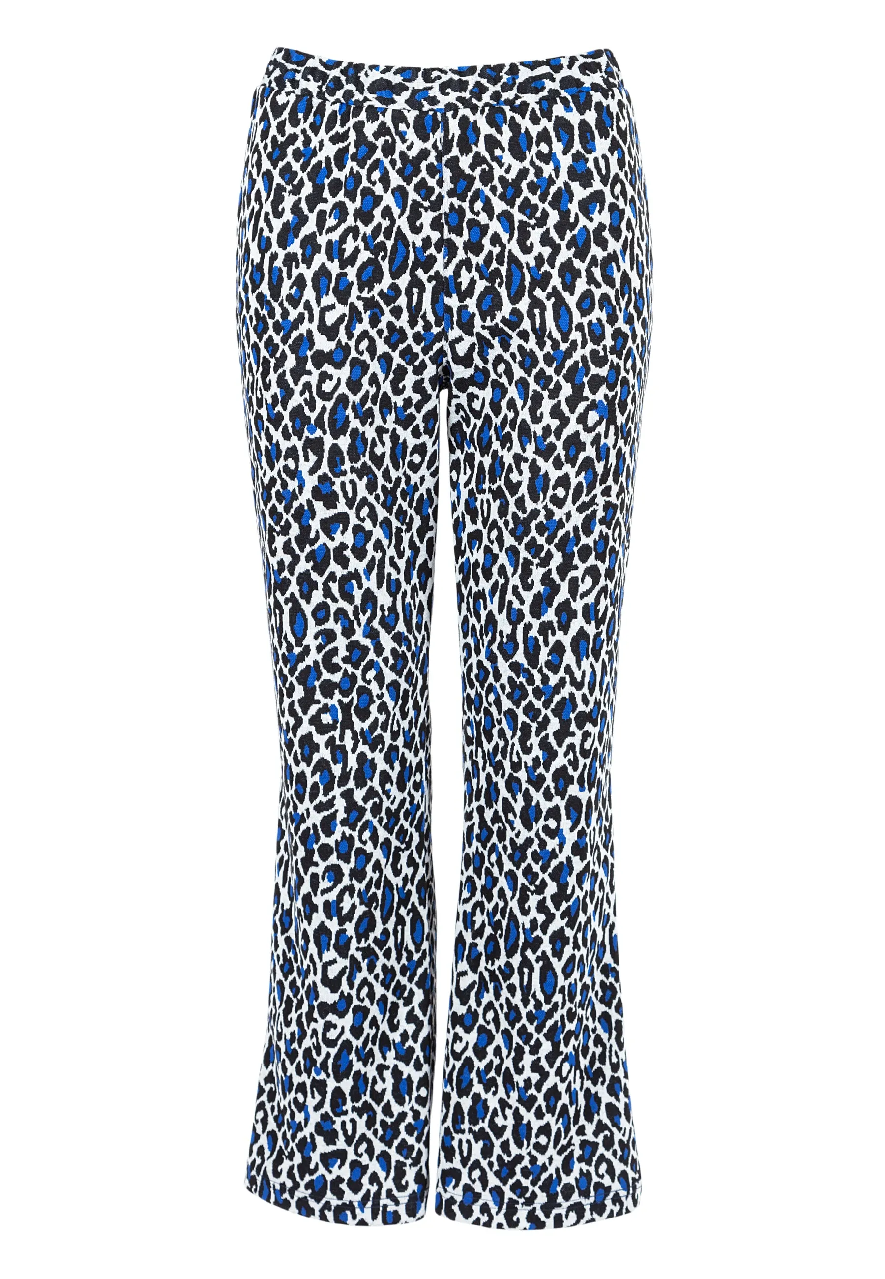 Daria Trousers Blue Leopard