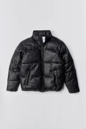 Denver Leather Puffer