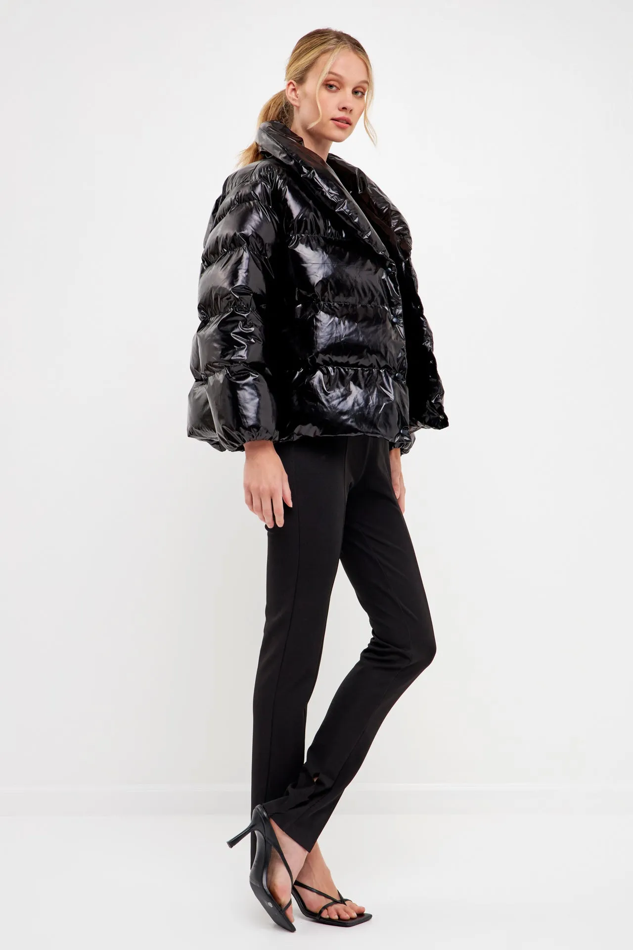 Endless Rose - Belted Puffer Jacket