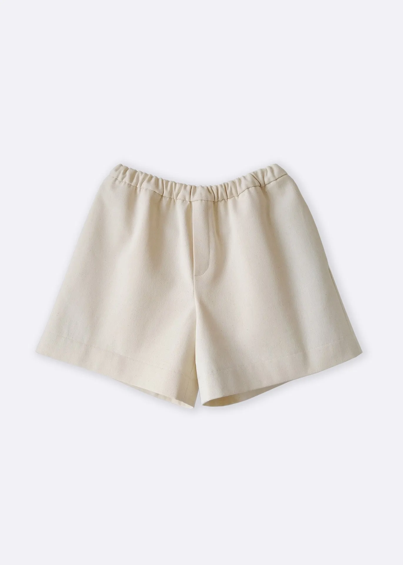 Eva - Shorts in Ecru - 100% Cotton (organic) / 100 % Baumwolle (Bio)