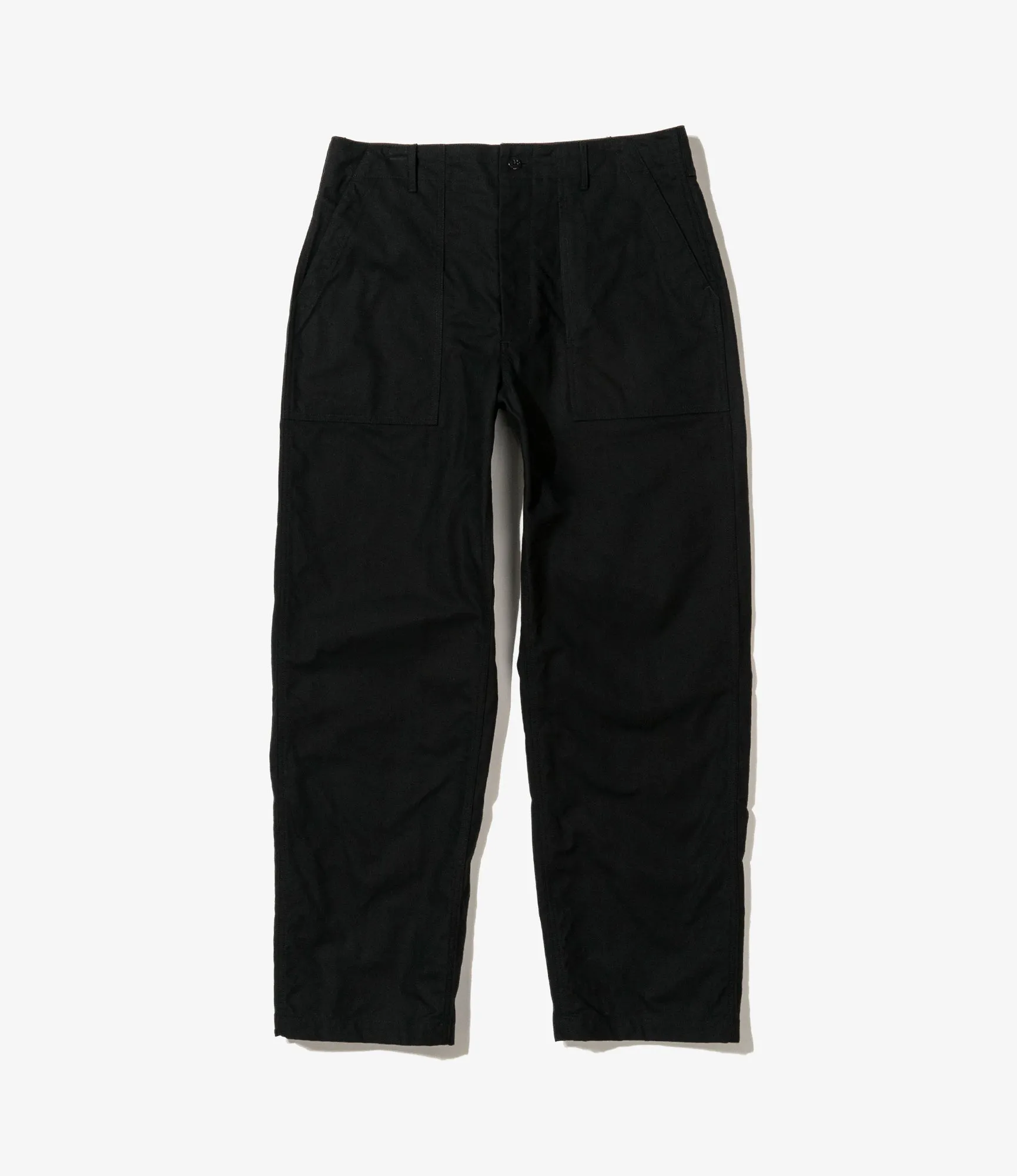 Fatigue Pant – Black Brushed Herringbone Cotton