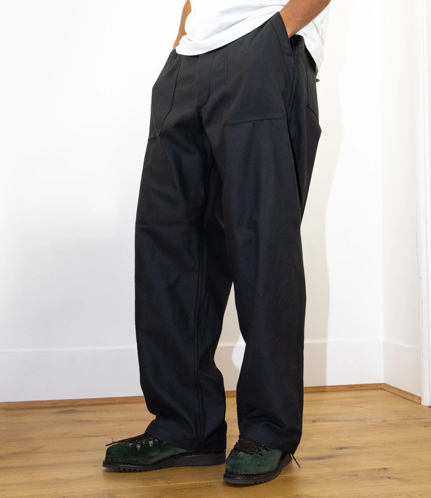 Fatigue Pant - Black Cotton Reverse Sateen