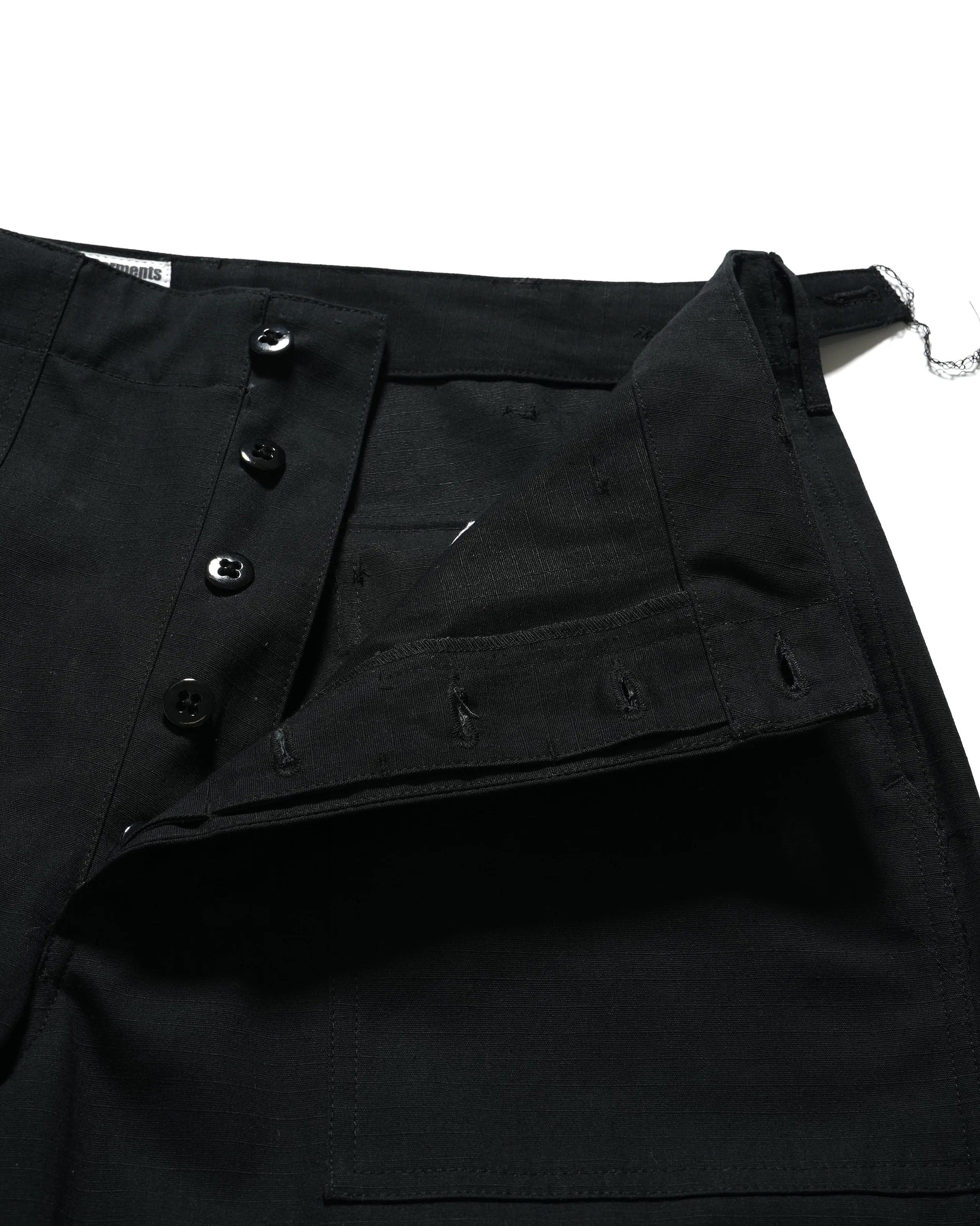 Fatigue Pant Combo - Black Heavyweight Ripstop Cotton