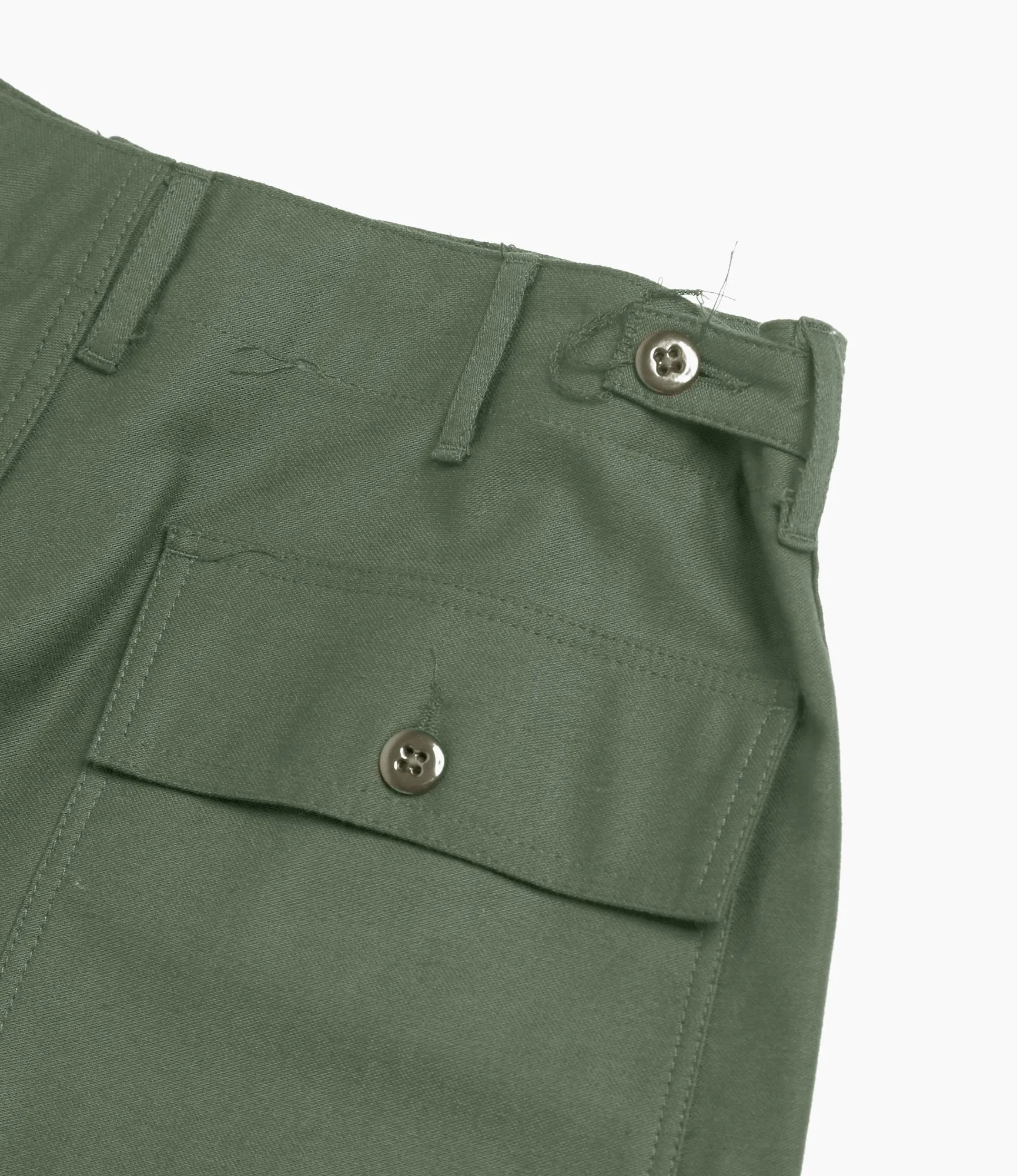 Fatigue Pant - Olive Cotton Reversed Sateen