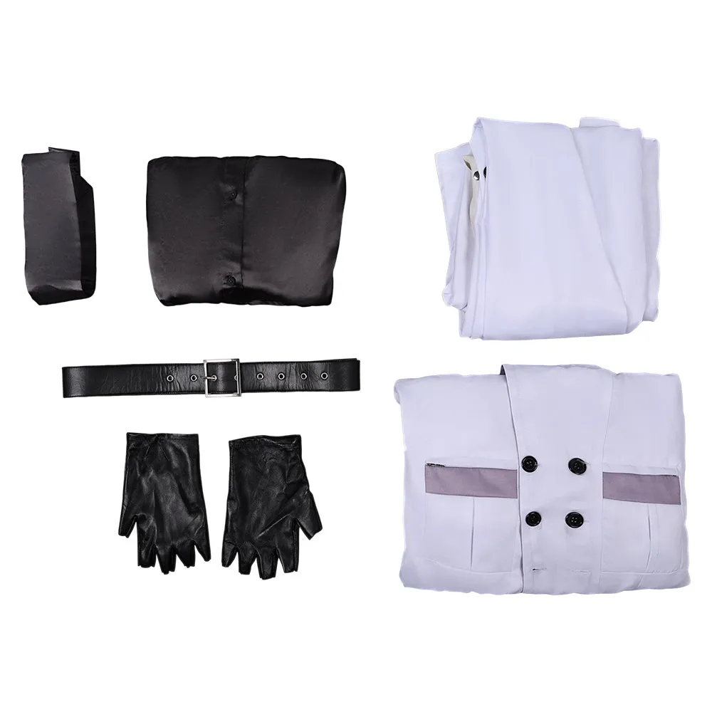 Final Fantasy VII Rufus Shinra White Outfit Party Carnival Halloween Cosplay Costume