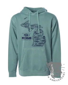 Fish of Michigan™ Pullover Hoodie | Tee See Tee Exclusive