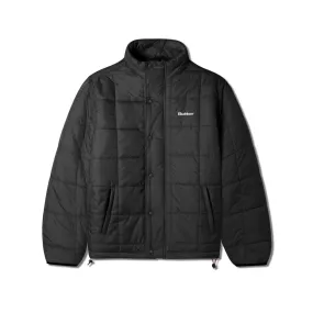 Grid Puffer Jacket - Black