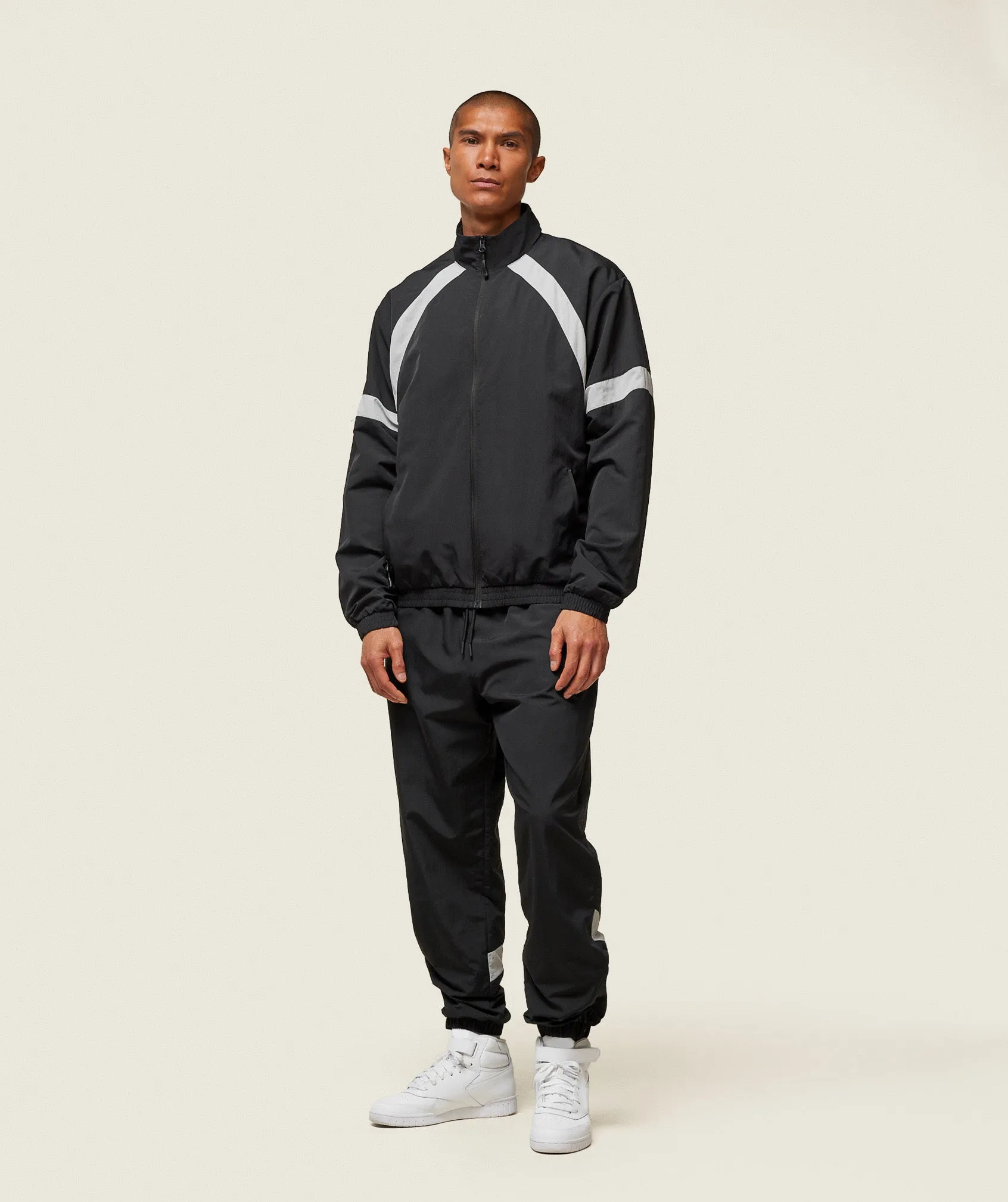 Gymshark everywear Coaches Track Jacket - Black/Tame Grey