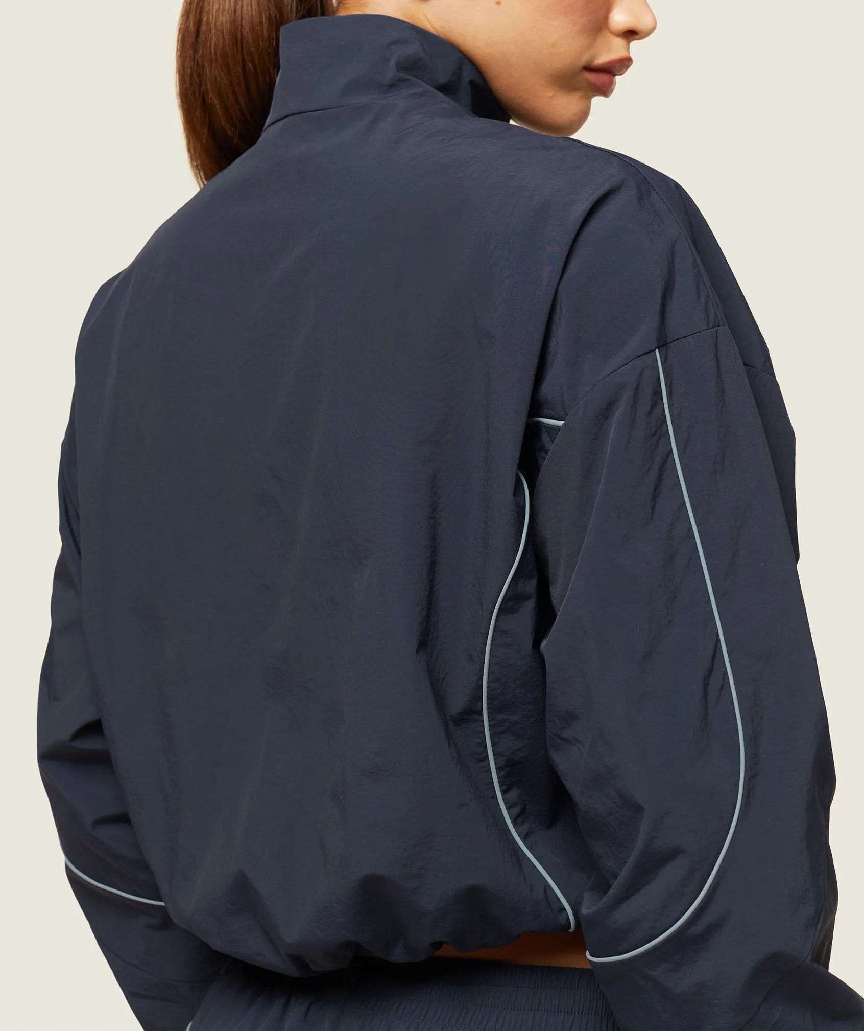 Gymshark everywear Retro Track Jacket - Heavy Blue/Denim Grey