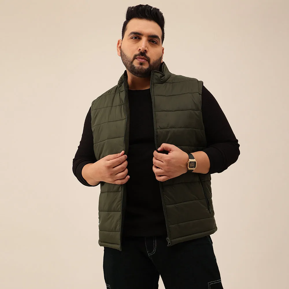 Half Sleeves Puffer Jacket