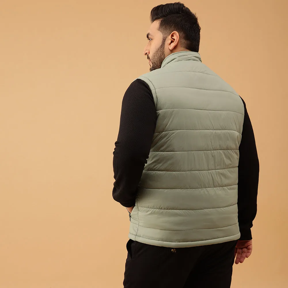 Half Sleeves Puffer Jacket