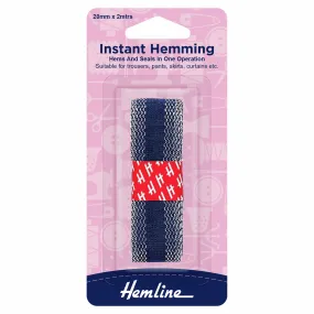 Hemline Instant Hemming Tape - Navy 2m x 20mm