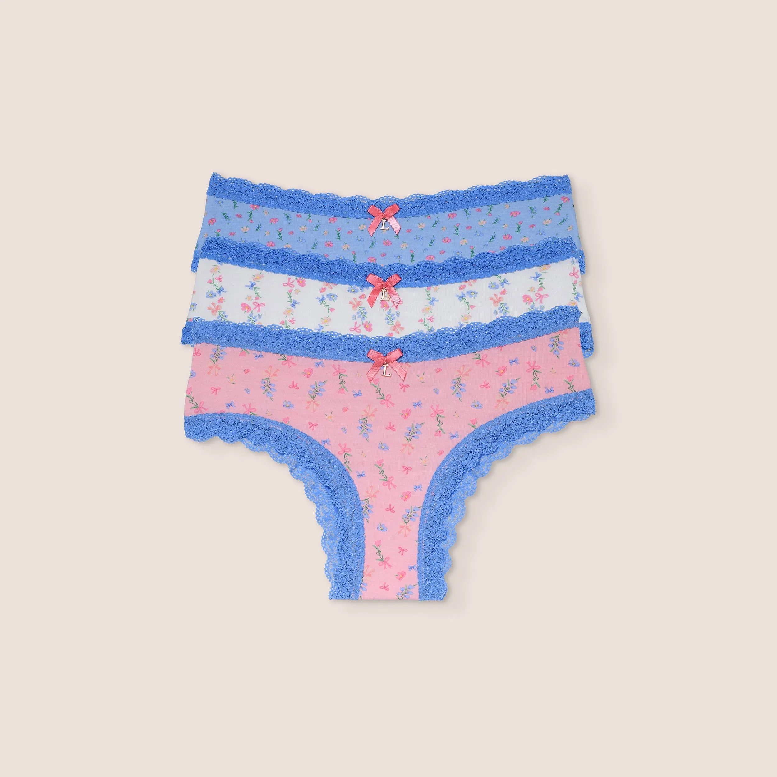 Imprimé Nœuds Culotte (Pack de 3) - Multi