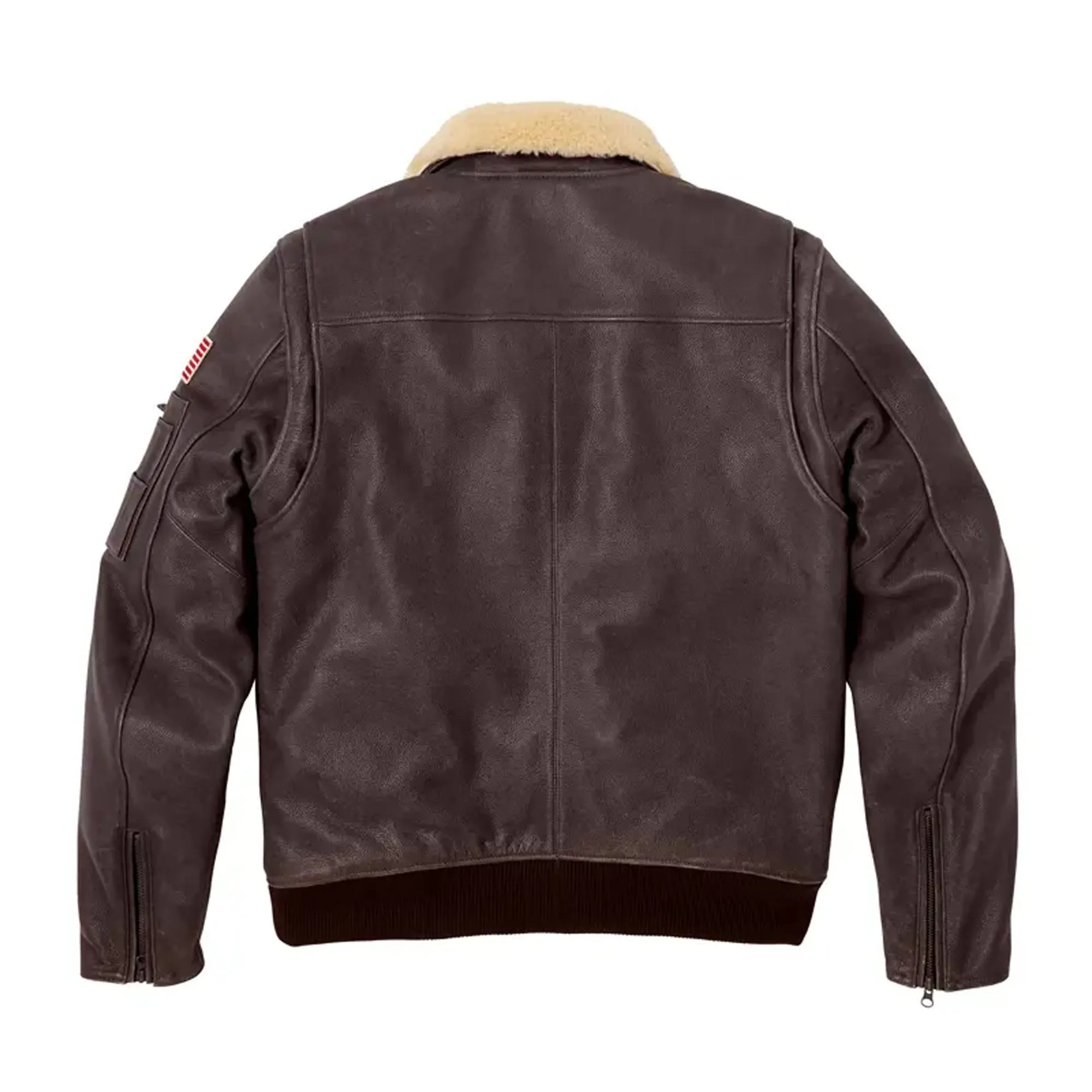 Indian Motorcycle Mens Flying Jacket Brown