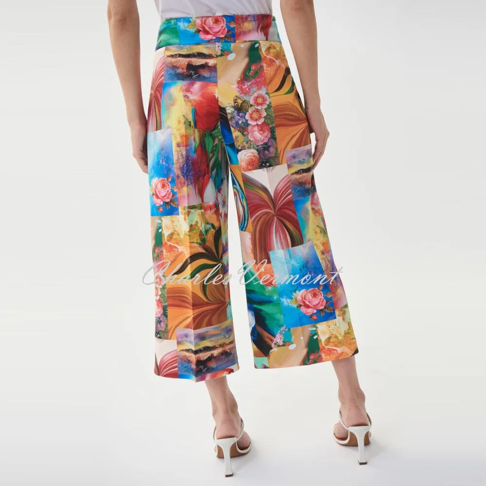 Joseph Ribkoff Vibrant Print Culotte Trouser – Style 222226