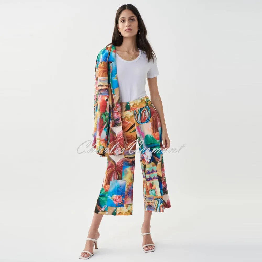 Joseph Ribkoff Vibrant Print Culotte Trouser – Style 222226