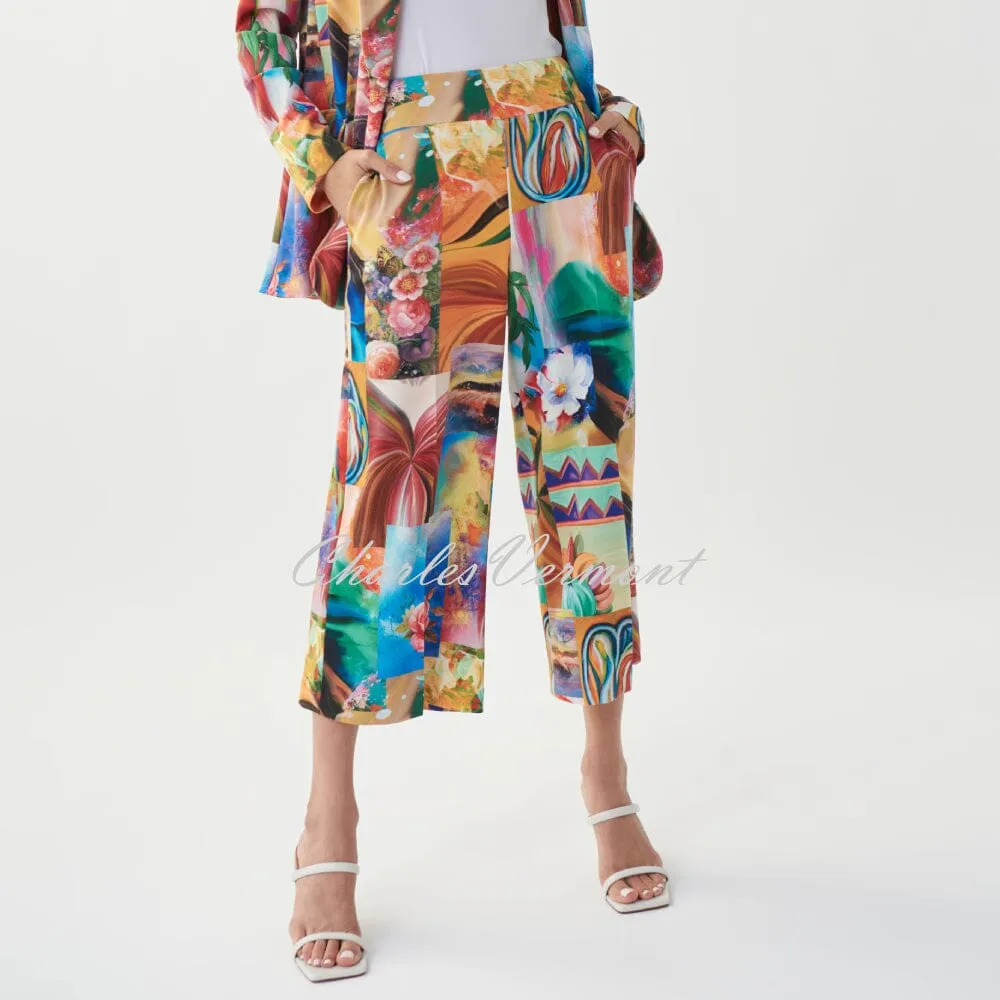 Joseph Ribkoff Vibrant Print Culotte Trouser – Style 222226