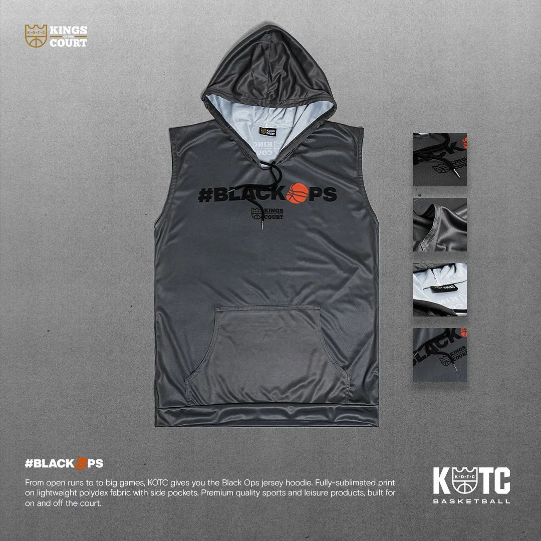 KOTC - Black Ops Jersey Hoodie in Gray/Black