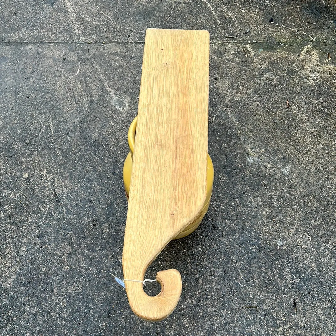 Large serving board with crook handle made from one piece of oak. Oiled. 4204 2967