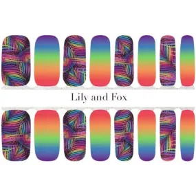 Lily and Fox - Nail Wrap - Neon Tropics