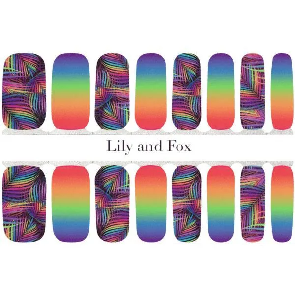 Lily and Fox - Nail Wrap - Neon Tropics