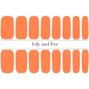 Lily and Fox - Nail Wrap - Orange Sherbet Neon