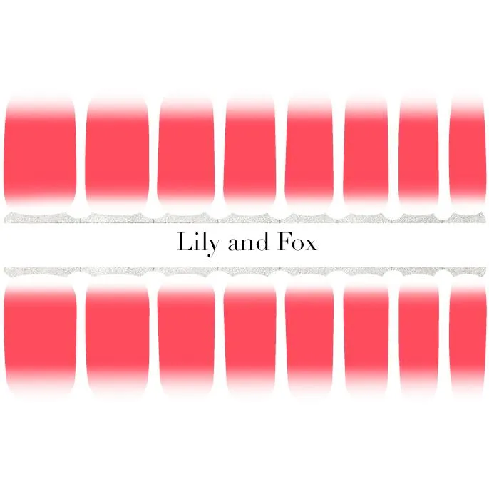 Lily and Fox - Nail Wrap - Summer Sunset (Transparent)