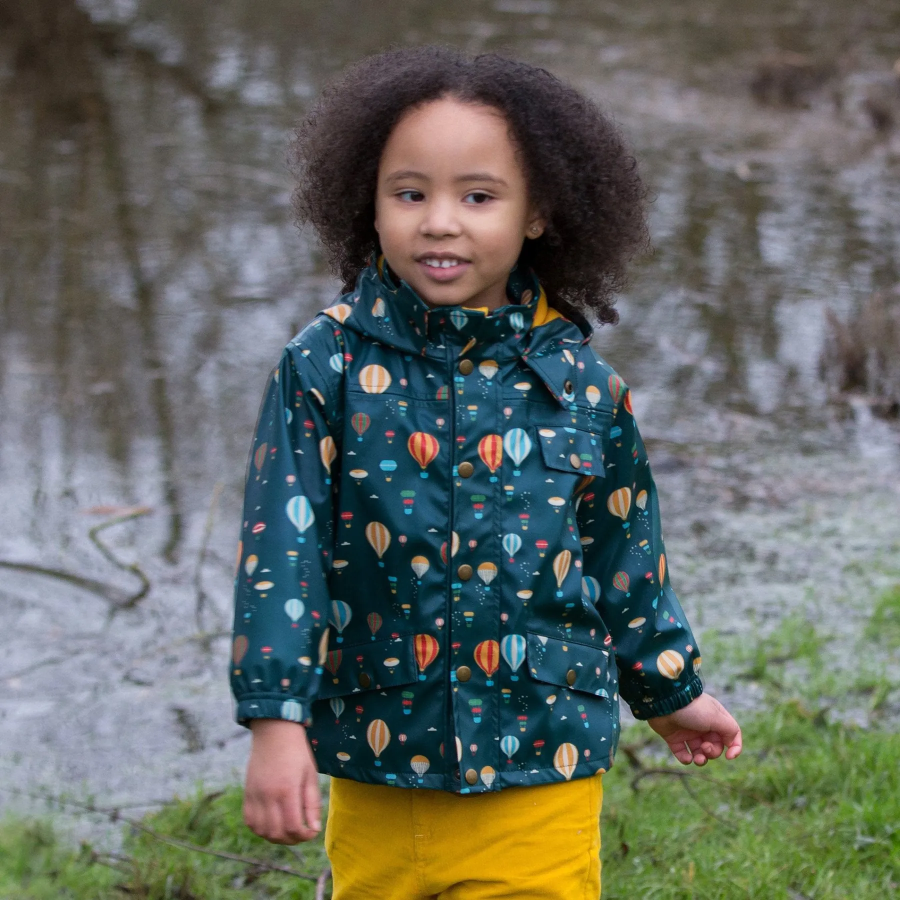 Little Green Radicals Higher Ground Waterproof Lined Raincoat (2-6yrs)