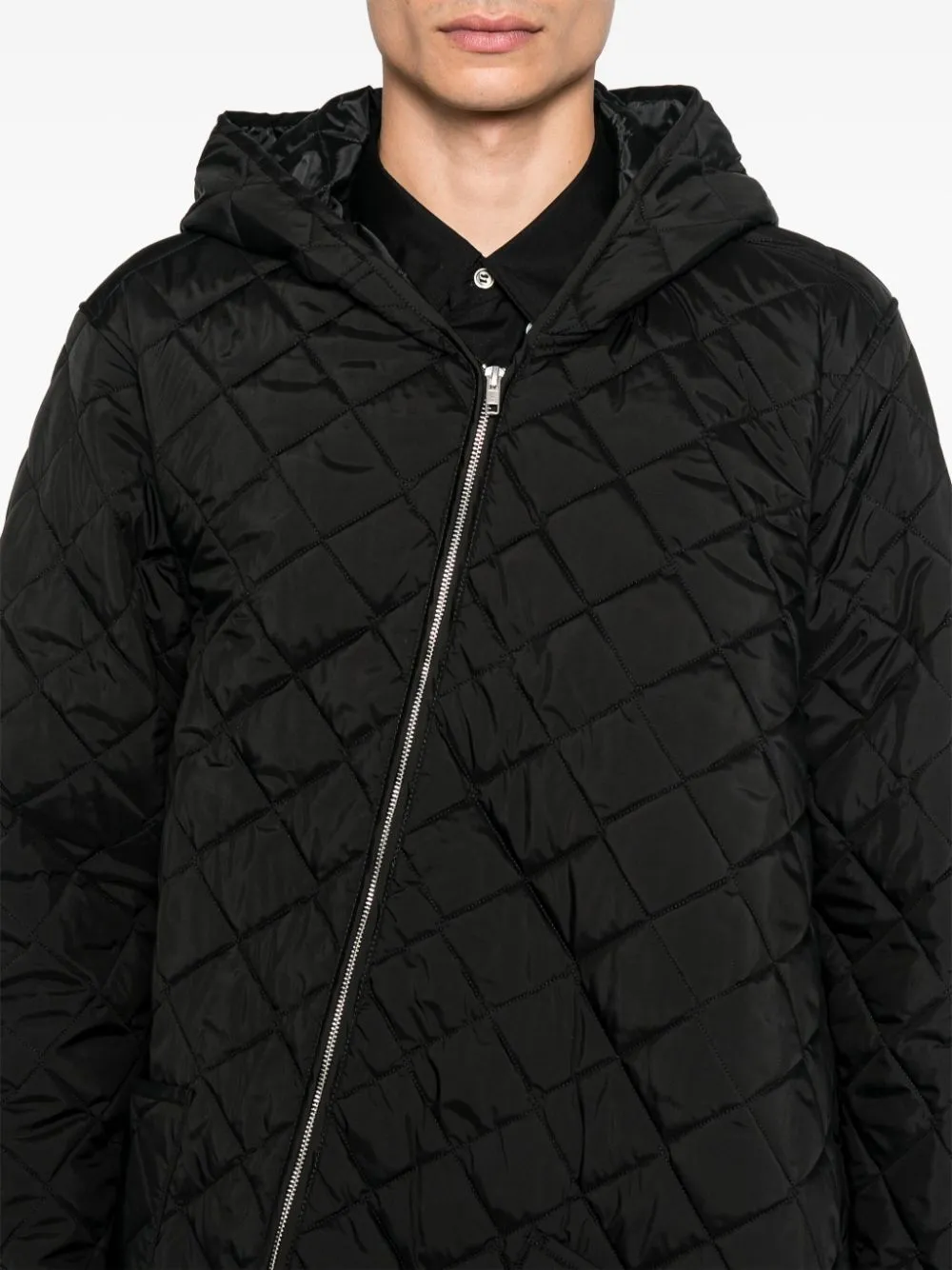 Long Zip Puffer Jacket