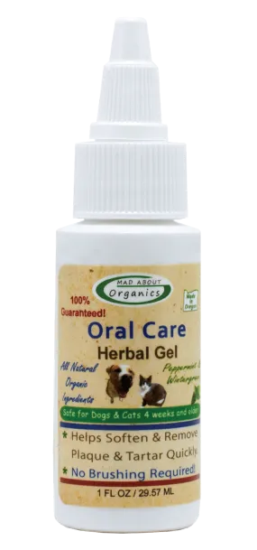 MAD ABOUT ORGANICS Oral Care Herbal Gel - For Dogs and Cats