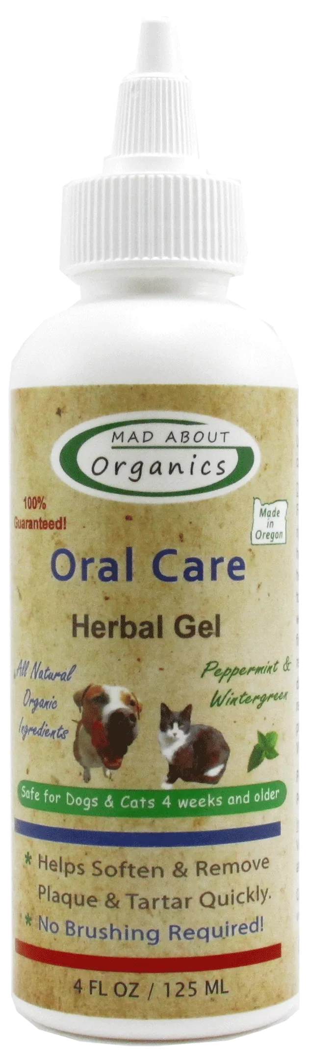 MAD ABOUT ORGANICS Oral Care Herbal Gel - For Dogs and Cats