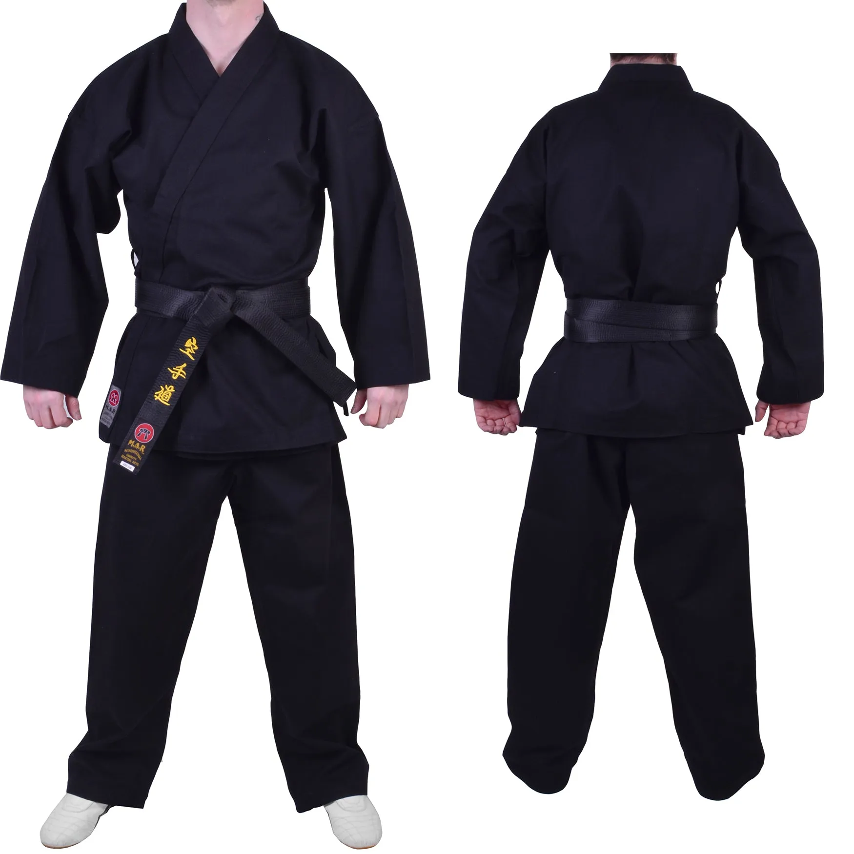 MAR-016 | Black Karate Heavyweight Competition Uniform (14oz Canvas Fabric)