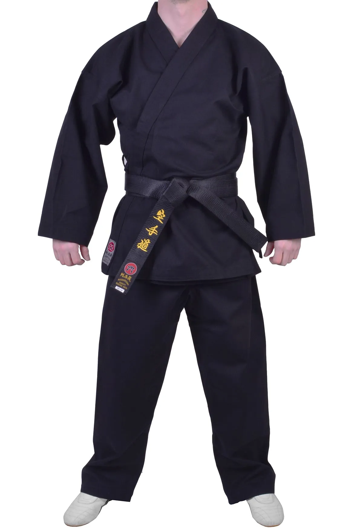 MAR-016 | Black Karate Heavyweight Competition Uniform (14oz Canvas Fabric)