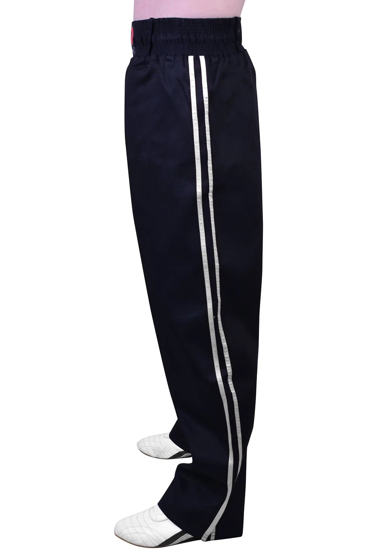 MAR-088A | Black & White Kickboxing & Freestyle Two-Striped Trousers