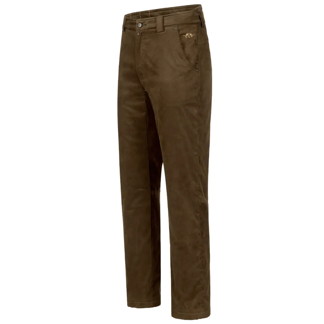 Marlon Suede Trousers - Dark Brown by Blaser