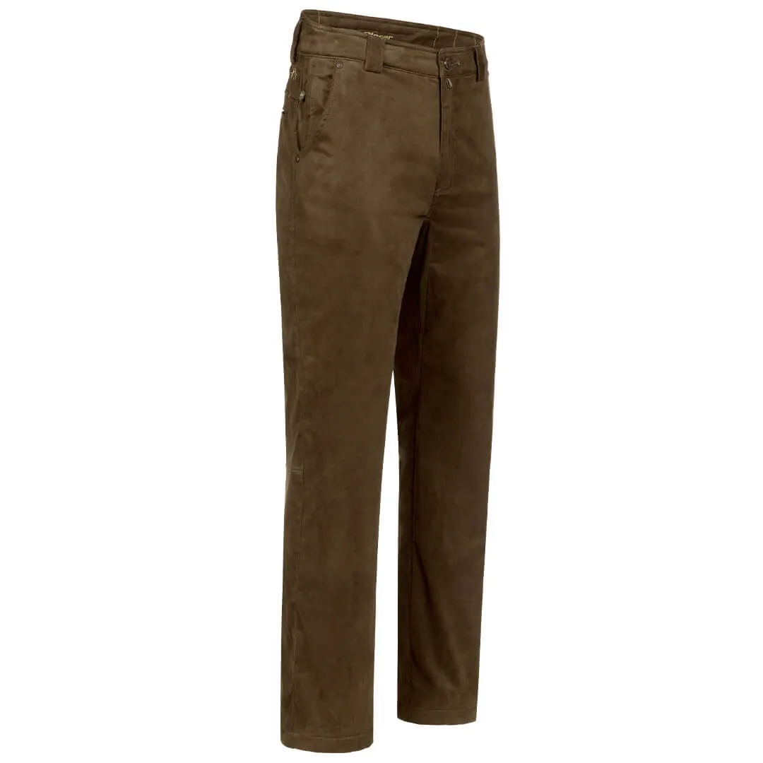 Marlon Suede Trousers - Dark Brown by Blaser