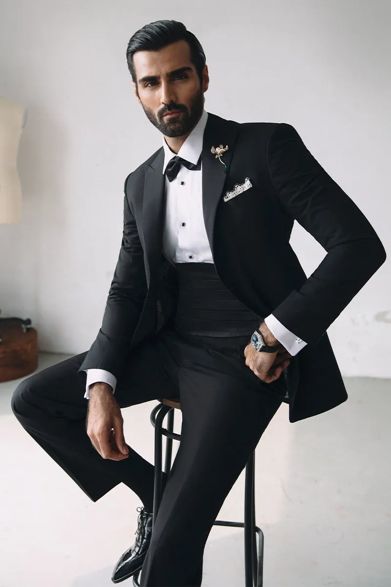 'MATEO' BLACK TUXEDO SUIT